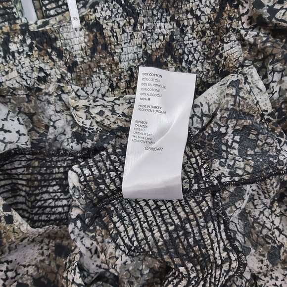Free People XOXO Snake Print Blouse - Picture 8 of 11